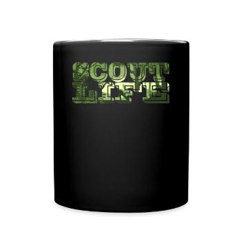 Scout life Hiking in the mountains - Full Colour Mug - black - Front