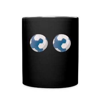 Accessoires de handball motif handball - Mug uni - noir - Devant