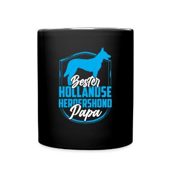 Best Hollandse Herdershond Papa - Full Colour Mug - black - Front