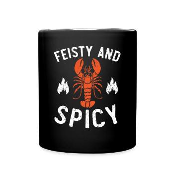 Mangeur d’écrevisses fougueux et épicé Fruits de mer Homard - Mug uni - noir - Devant