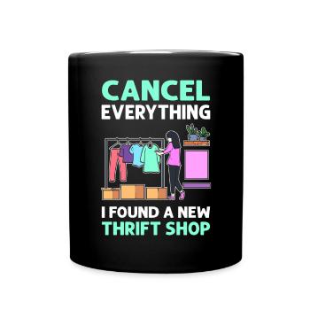 All cancellations. I found a new secondhand - Full Colour Mug - black - Front