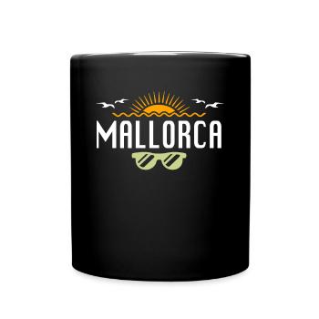 Mallorca - Tasse einfarbig - Schwarz - Vorne