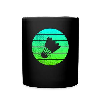 Badminton - Full Colour Mug - black - Front