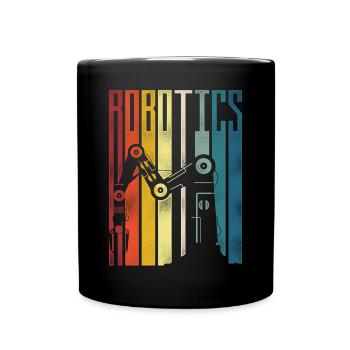 Robot Robotique Ingénieur Rétro - Mug uni - noir - Devant