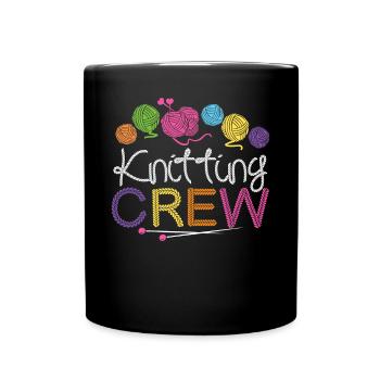 Tricot Tricot Tricot Équipe de tricot - Mug uni - noir - Devant