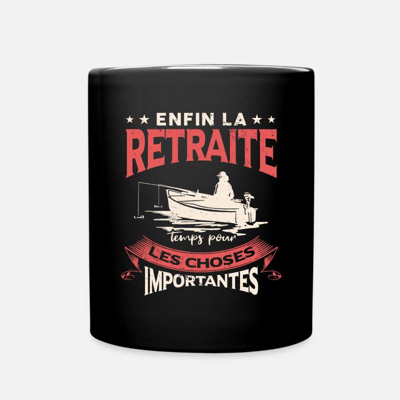 Humour Pêche Retraite Pêcheur - Mug uni - noir