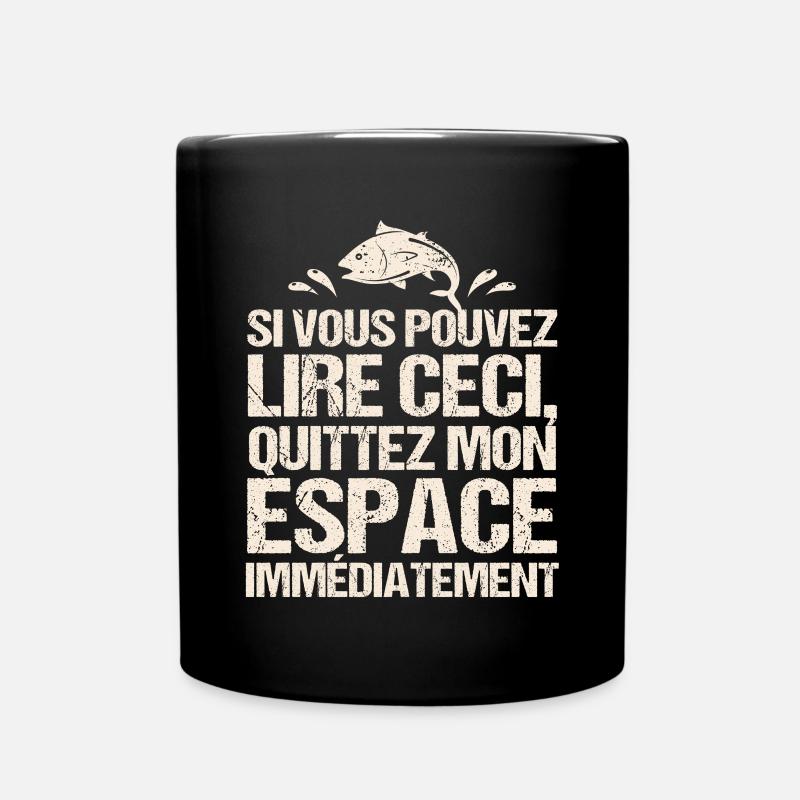 Pêche Humour - Mug uni - noir