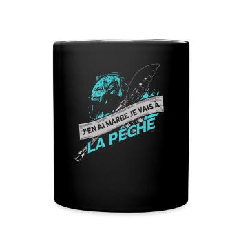 Je Vais À La Pêche - Mug uni - noir - Devant