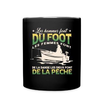 Pêche Drole Pêcheur Humour - Mug uni - noir - Devant
