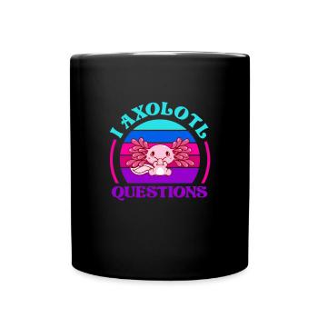 Axolotl - Mug uni - noir - Devant