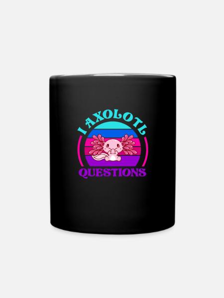 Axolotl - Tasse einfarbig - Schwarz