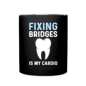 Réparer des ponts est tout ce que je veux. - Mug uni - noir - Devant
