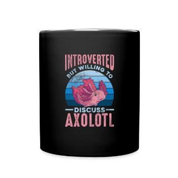 Axolotl Cadeau d’eau pour animaux aquatiques - Mug uni - noir - Devant