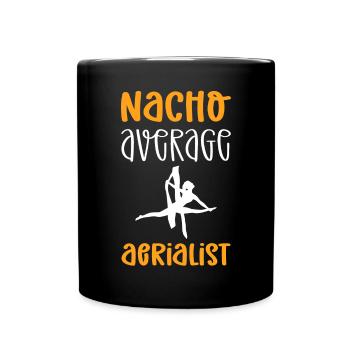 Nacho Moyenne Aerialiste. Contorsion - Mug uni - noir - Devant