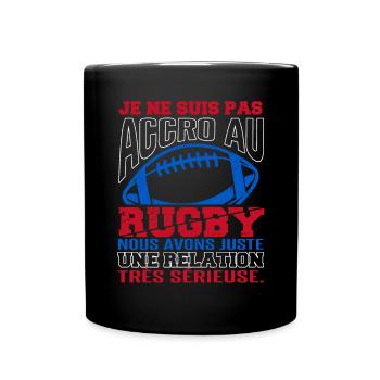 Coach Rugby Rugbyman Humour - Mug uni - noir - Devant