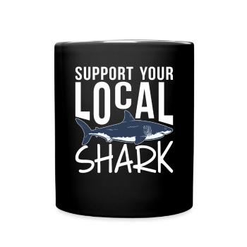 Shark Gift Shark Lover - Full Colour Mug - black - Front