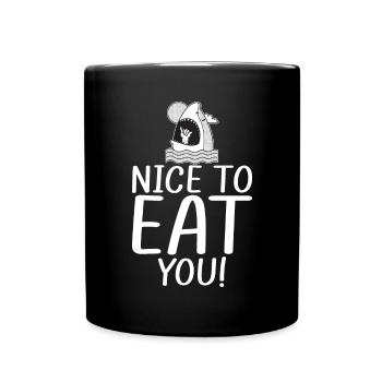 Shark Gift Shark Lover - Full Colour Mug - black - Front
