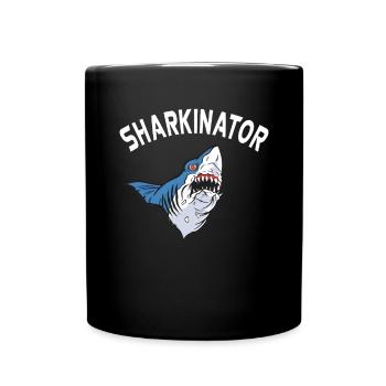 Hai Geschenk Hai Liebhaber - Tasse einfarbig - Schwarz - Vorne