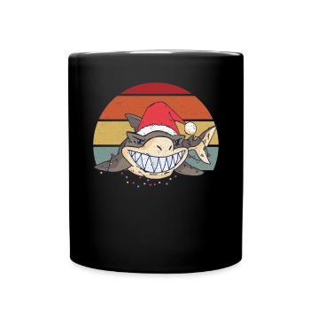 Cadeau de requin Amoureux des requins - Mug uni - noir - Devant
