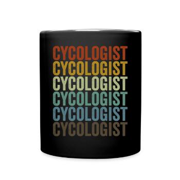 Cyclists, mountain bikers, MTB lovers - Full Colour Mug - black - Front
