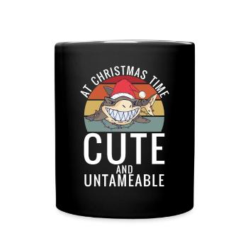 Hai Geschenk Hai Liebhaber - Tasse einfarbig - Schwarz - Vorne