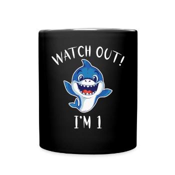 Shark Gift Shark Lover - Full Colour Mug - black - Front
