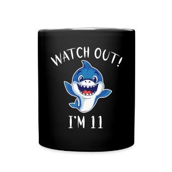 Shark Gift Shark Lover - Full Colour Mug - black - Front