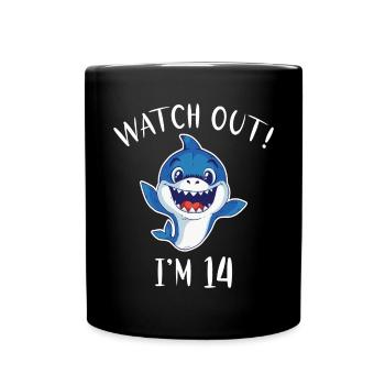 Shark Gift Shark Lover - Full Colour Mug - black - Front