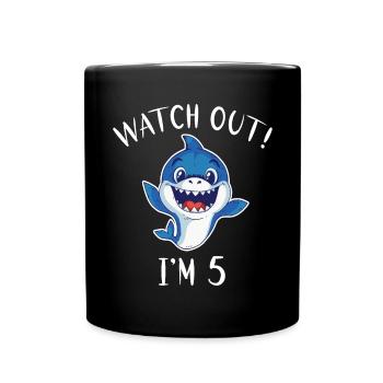 Shark Gift Shark Lover - Full Colour Mug - black - Front