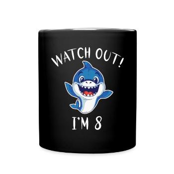 Cadeau de requin Amoureux des requins - Mug uni - noir - Devant