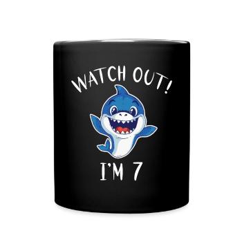 Hai Geschenk Hai Liebhaber - Tasse einfarbig - Schwarz - Vorne