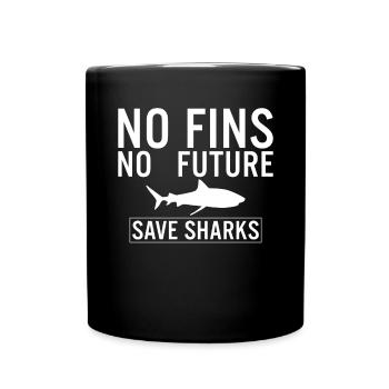 Cadeau de requin Amoureux des requins - Mug uni - noir - Devant