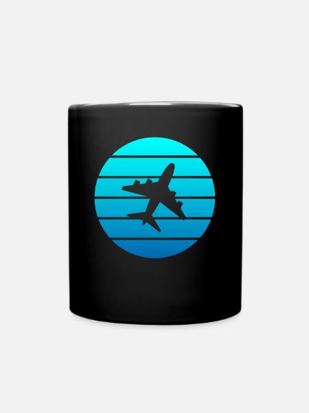 Avion - Mug uni - noir