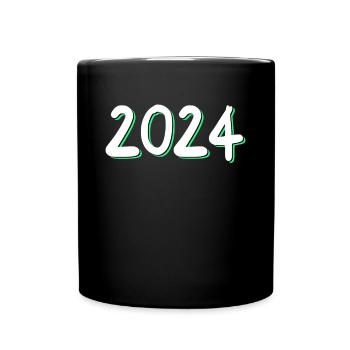 2024 Anniversaire - Mug uni - noir - Devant