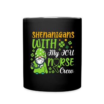Manigances avec mon équipe d’infirmières aux soins intensifs - Mug uni - noir - Devant