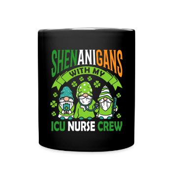 Manigances avec mon équipe d’infirmières aux soins intensifs - Mug uni - noir - Devant