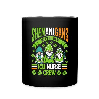 Manigances avec mon équipe d’infirmières aux soins intensifs - Mug uni - noir - Devant