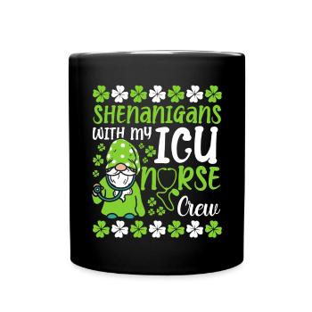 Manigances avec mon équipe d’infirmières aux soins intensifs - Mug uni - noir - Devant