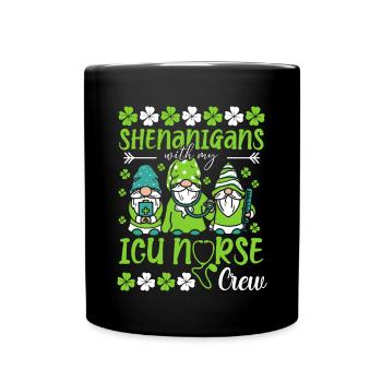 Manigances avec mon équipe d’infirmières aux soins intensifs - Mug uni - noir - Devant