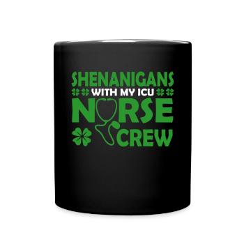 Manigances avec mon équipe d’infirmières aux soins intensifs - Mug uni - noir - Devant