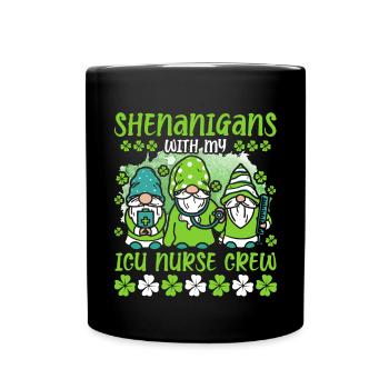 Manigances avec mon équipe d’infirmières aux soins intensifs - Mug uni - noir - Devant