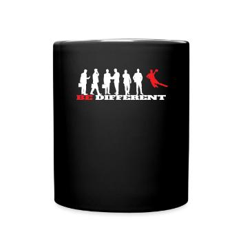 Accessoires de handball motif handball - Mug uni - noir - Devant