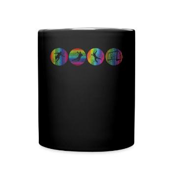 Accessoires de handball motif handball - Mug uni - noir - Devant
