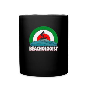 Italy beach holiday by the sea Design beach motif - Full Colour Mug - black - Front