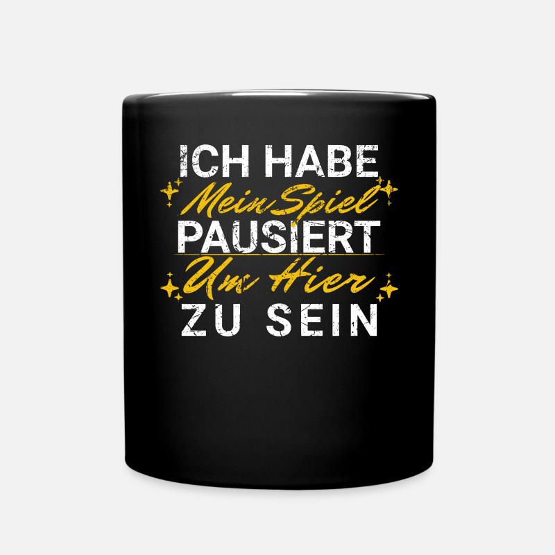 Zocker Gamer Spruch Teenager Junge Geburtstag - Tasse einfarbig - Schwarz