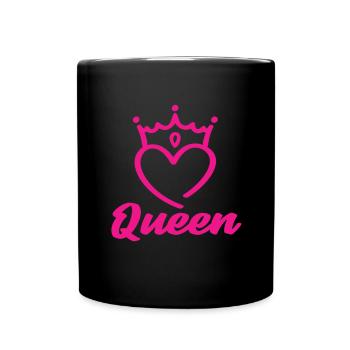 Queen - Tasse einfarbig - Schwarz - Vorne
