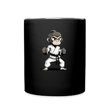 Shibi Monkey Judo Uniform - Japanische Kampfkunst - Tasse einfarbig - Schwarz - Vorne
