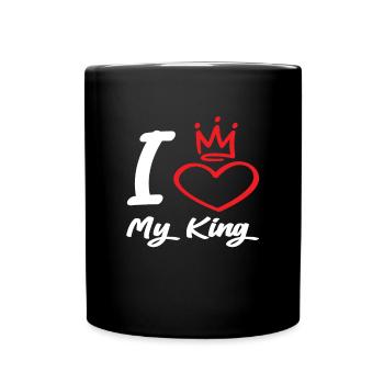 I Love My King - Full Colour Mug - black - Front