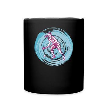 Field hockey players Hockey Indoor Hockey Women - Full Colour Mug - black - Front