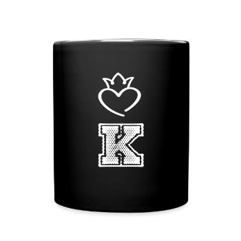 King - Tasse einfarbig - Schwarz - Vorne